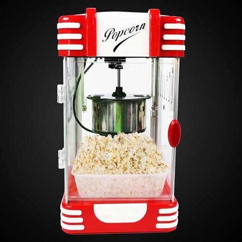 5 Core Popcorn Machine Popcorn Maker Machine used in Home Movie Theater Style Popcorn Popper 4 Oz Antique 300 Watts Big Grande Size POP 850